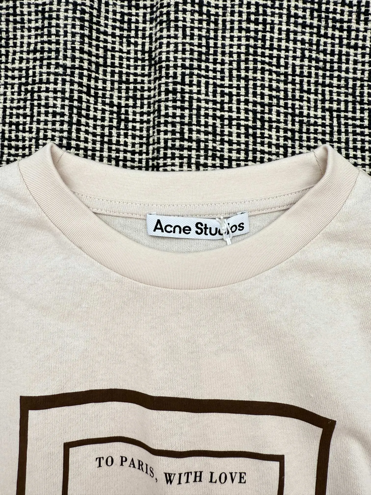 Acne Studios printed knitted fake two-piece T-shirt long sleeve S/M/L/XL
